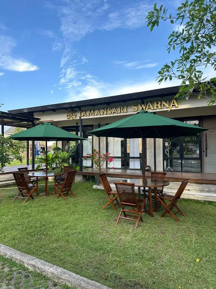 Payung Taman bahan kayu jati kwalitas premium . Ready stok Palembang