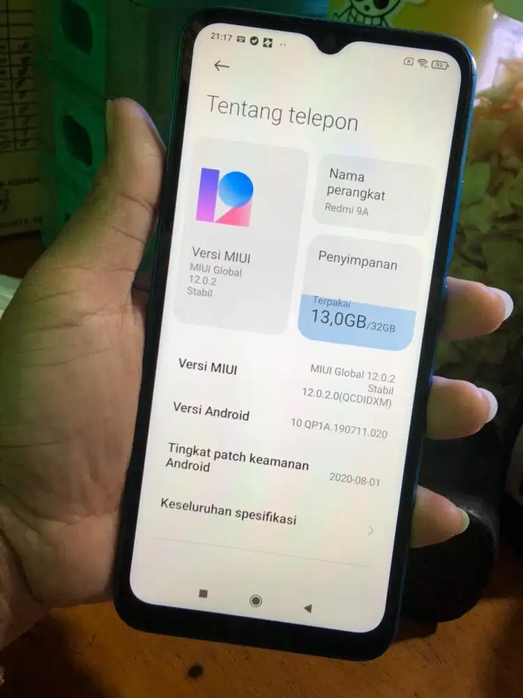 Redmi 9a 2/32 bekas