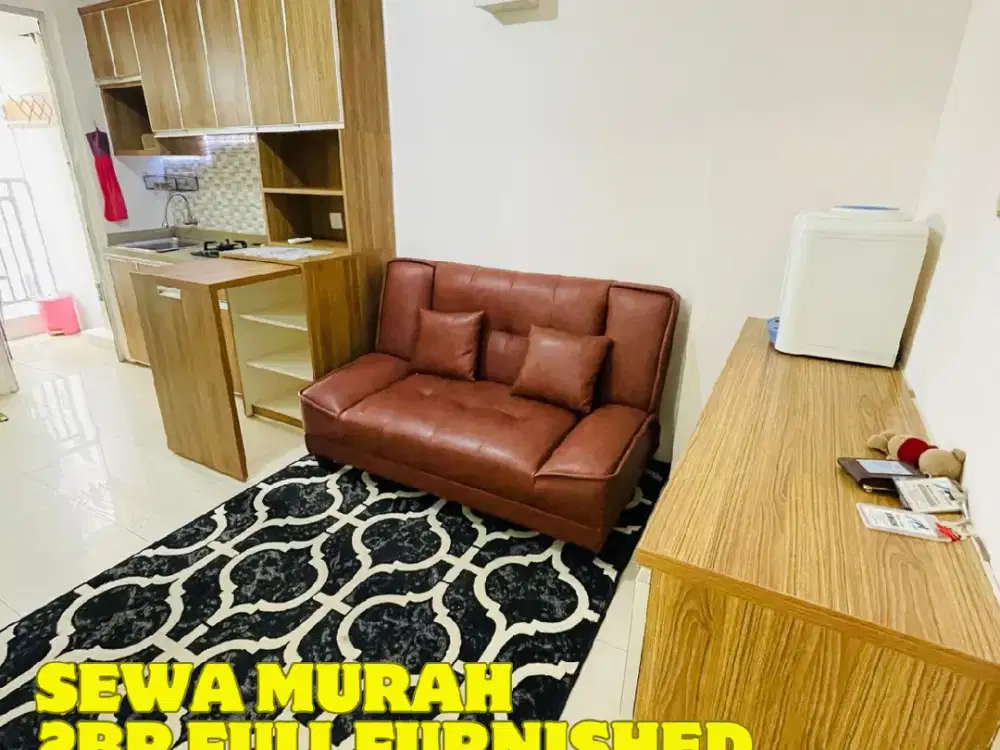 SEWA BULANAN 2BR FURNISHED KEREN TOWER F APARTEMEN BASSURA CITY