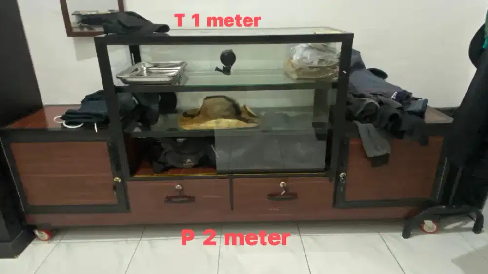 Jual 3 Rak Kaca Untuk Jualan