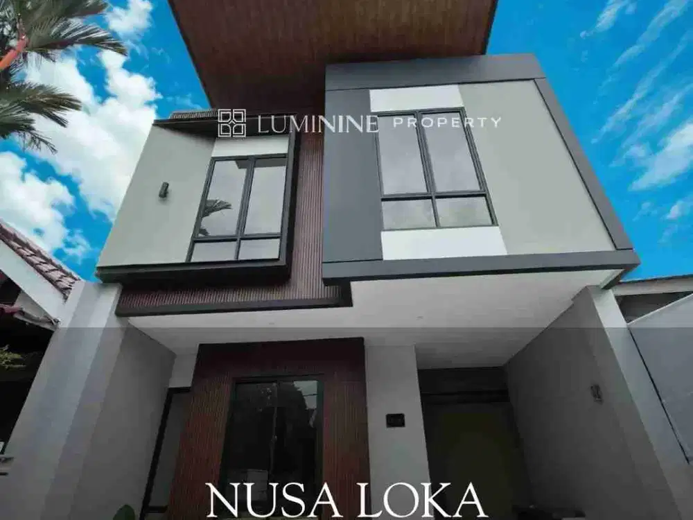 Dijual rumah full renov di Nusa Loka BSD,free kitchen set kompor tanam & cooker hood,5 menit ke tol BSD & st.Rawa Buntu