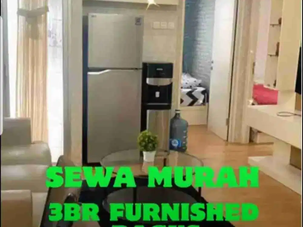 SEWA MURAH  2BR FURNISHED TERAWAT TOWER G APARTEMEN BASSURA CITY