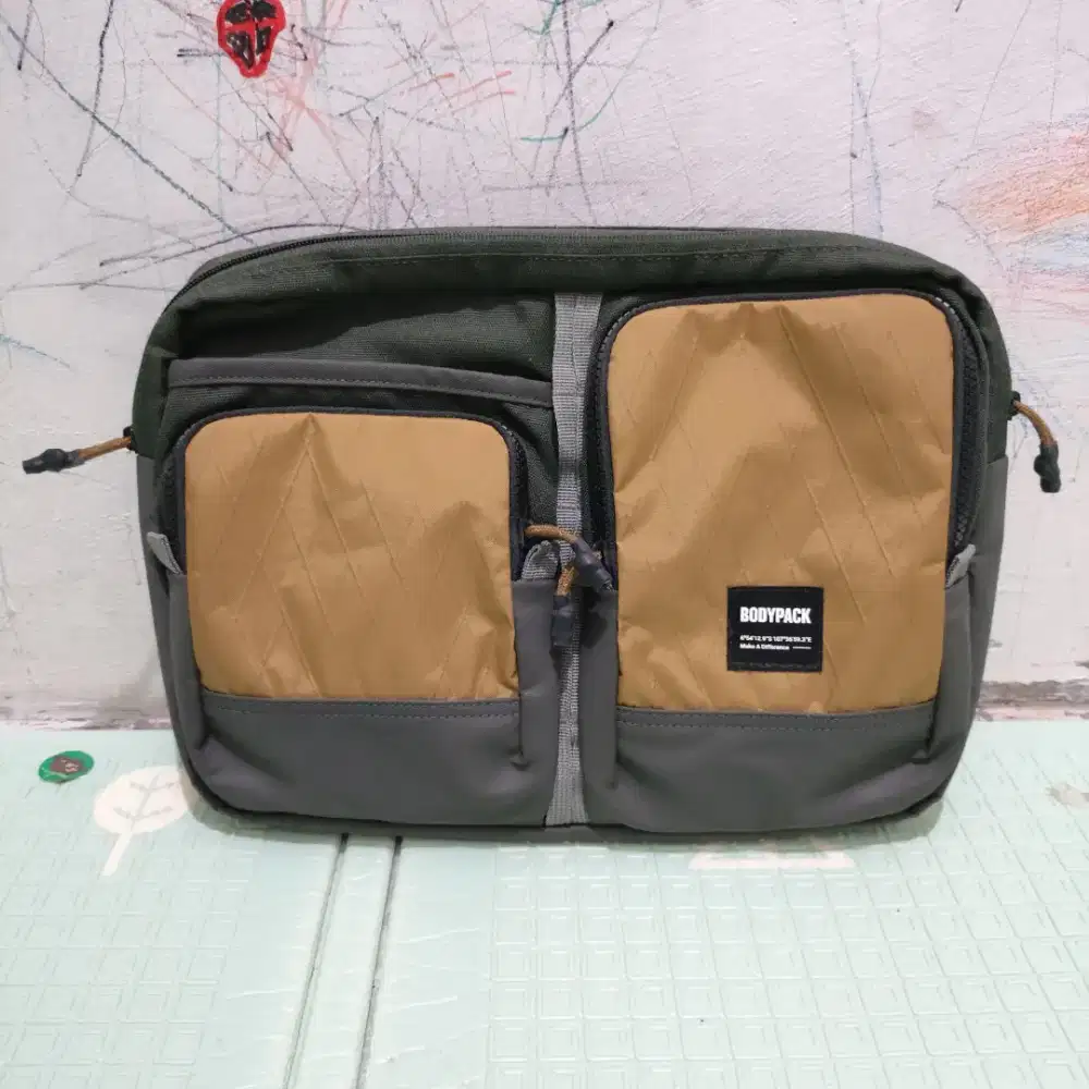 Tas Laptop Selempang Bodypack Exodus Reckon Olive