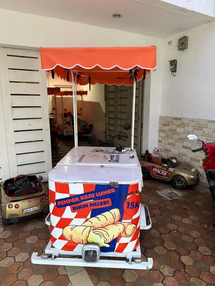 DIJUAL SEPEDA LISTRIK GEROBAK UNTUK USAHA