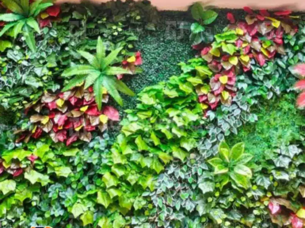 JASA PEMBUATAN VERTIKAL GARDEN SINTETIS