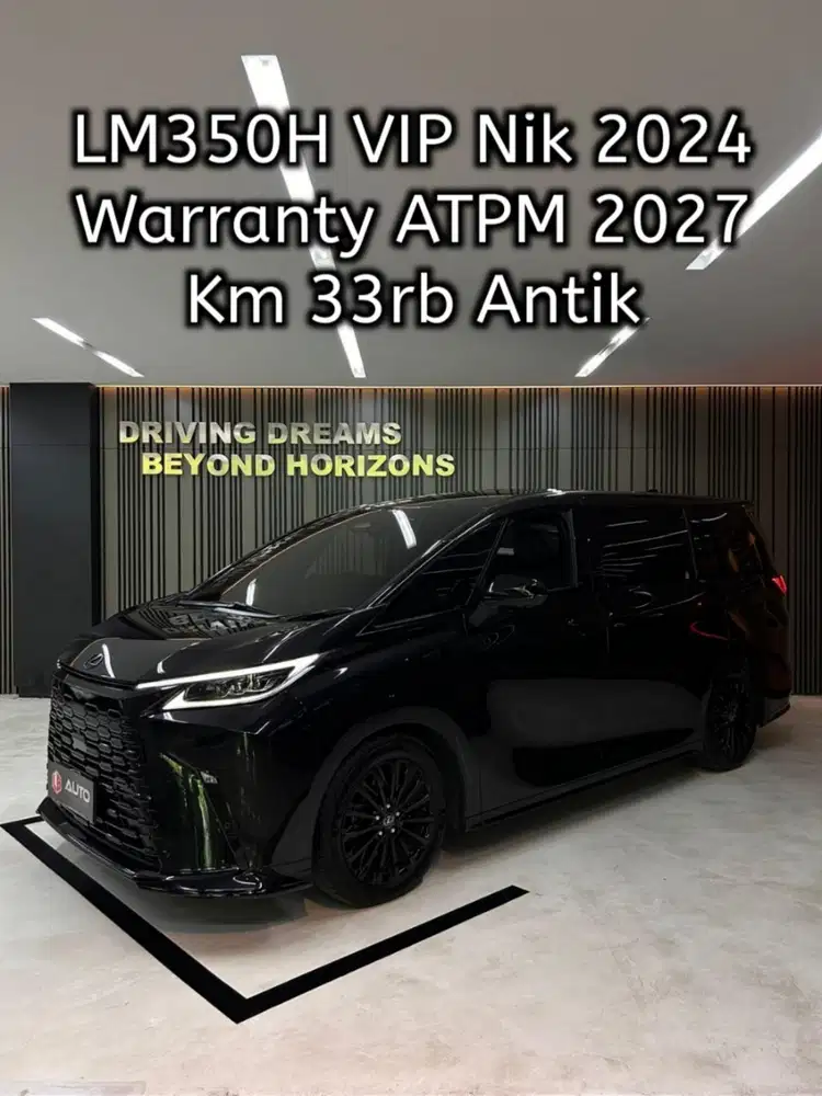 Lexus LM350 Hybrid LM350H VIP 2024 Hitam 4-Seater B2602VGY mdl 2023