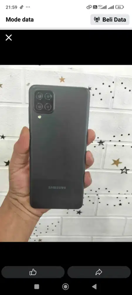 Samsung a12  ram6/128 hitam