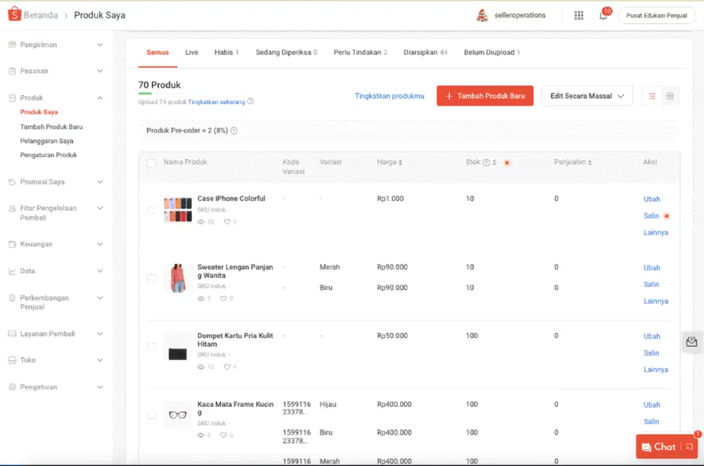 Jasa Admin Shopee / TikTok Shop – Balas Chat & Upload Produk