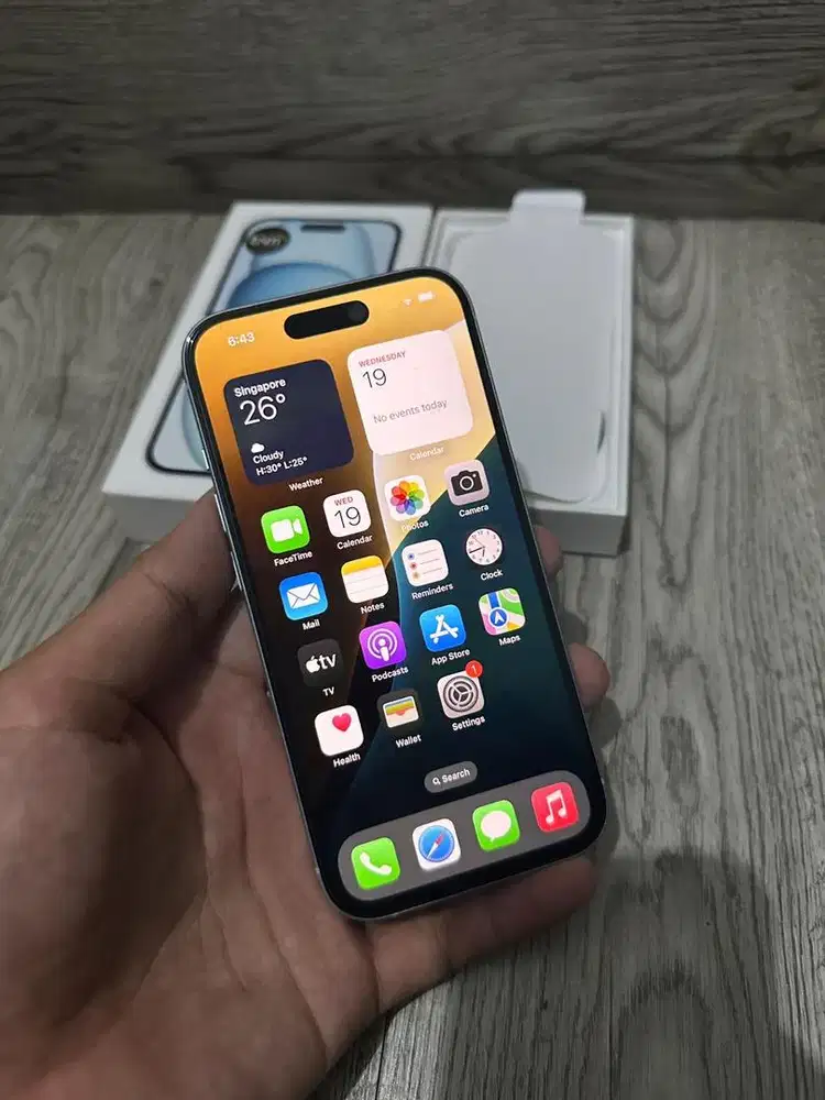 Iphone 15 128gb Blue IBOX Garansi On Maret 2026