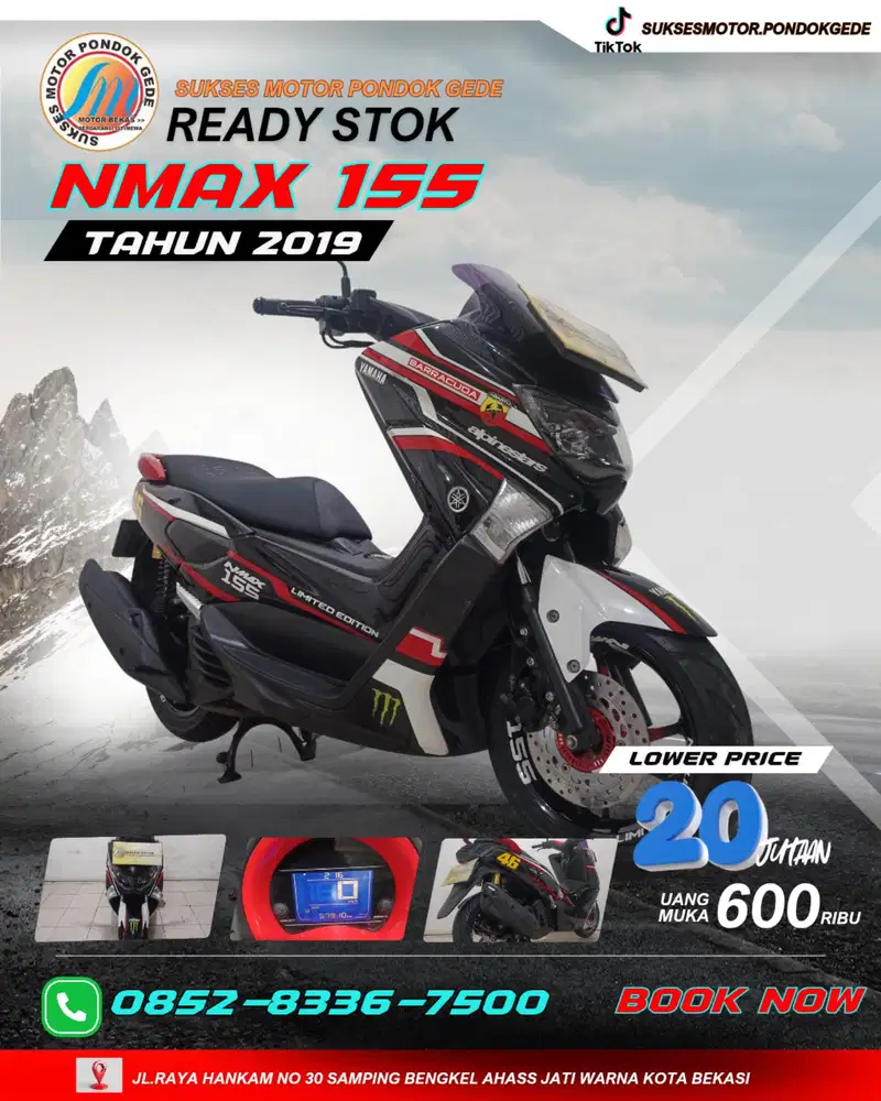 DP 600 RIBU YAMAHA NMAX OLD TAHUN 2019 CASH DAN KREDIT
