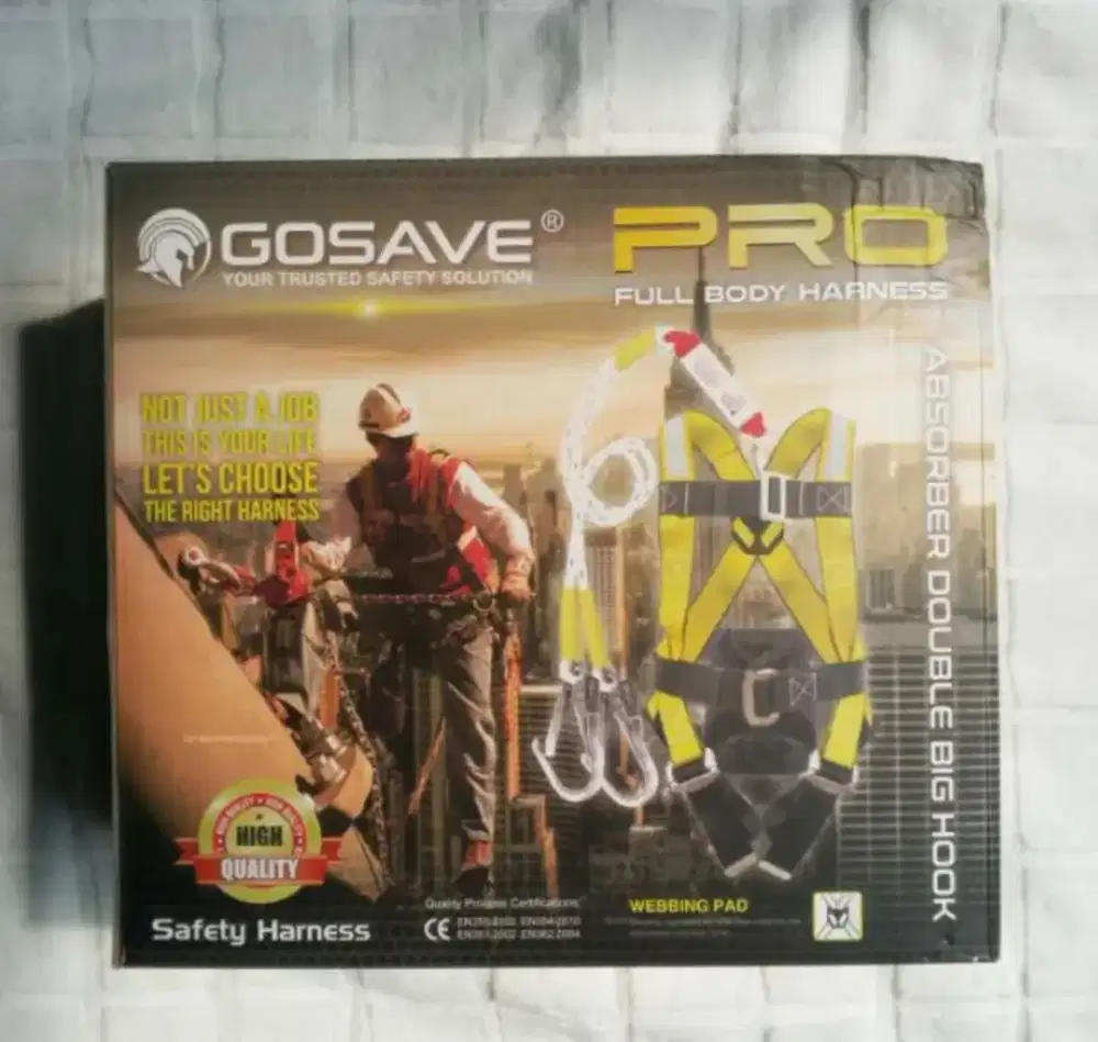 GOSAVE Full Body Harness dengan Double Hook – Pelindung Profesional