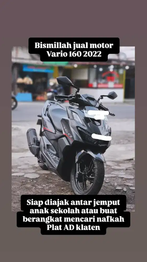 JUAL VARIO 160 HITAM 2022