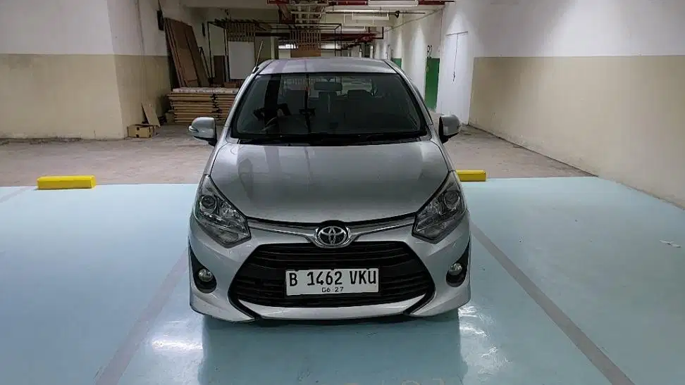 TDP 6,JT Toyota Agya 1.2 G Bensin-AT Silver 2020
