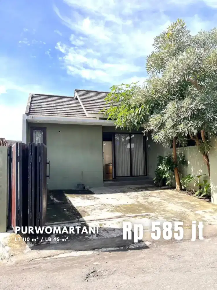 Dijual Rumah Modern Minimalis Akses Mudah di Purwomartani