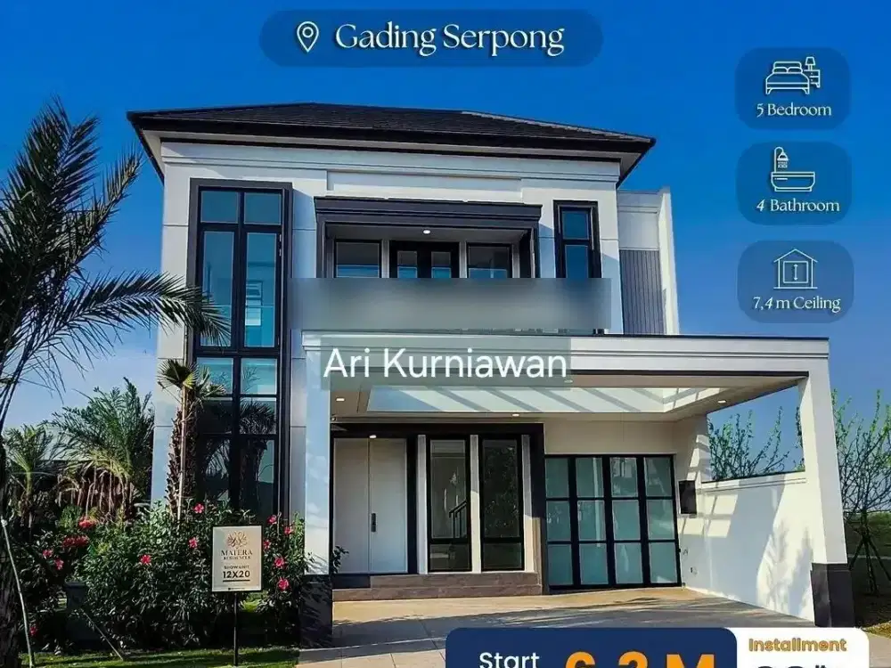 12x25 Matera Residences luxury home & fasilitas full marmer 12man!! Sangat limited & paling luxury