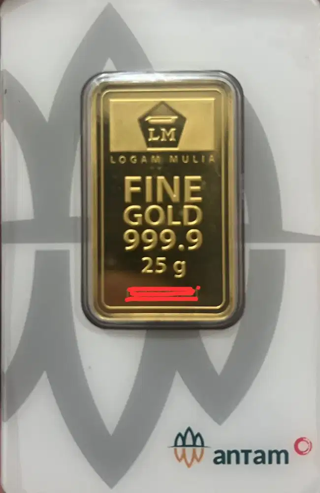 LOGAM MULIA 25 GRAM TAHUN 2022 REDMARK