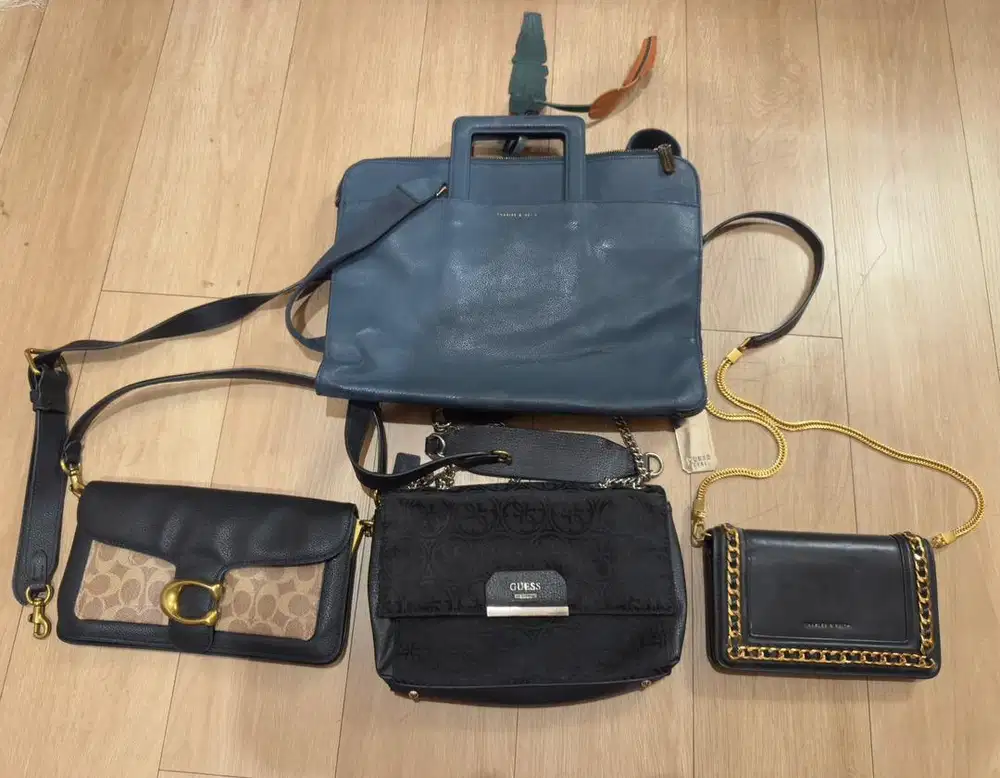 Dijual tas wanita original merk coach, guess dan charles & keith