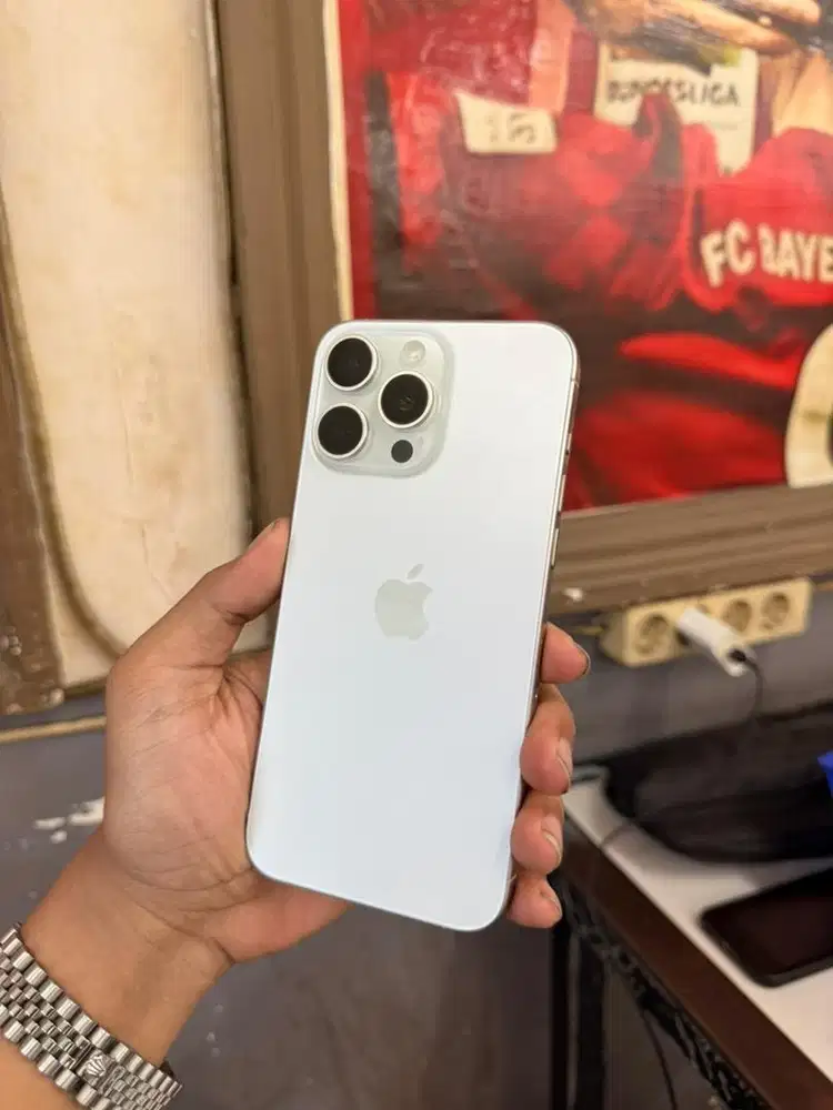 Iphone 15 promax 256GB putih titanium dual sim nasional