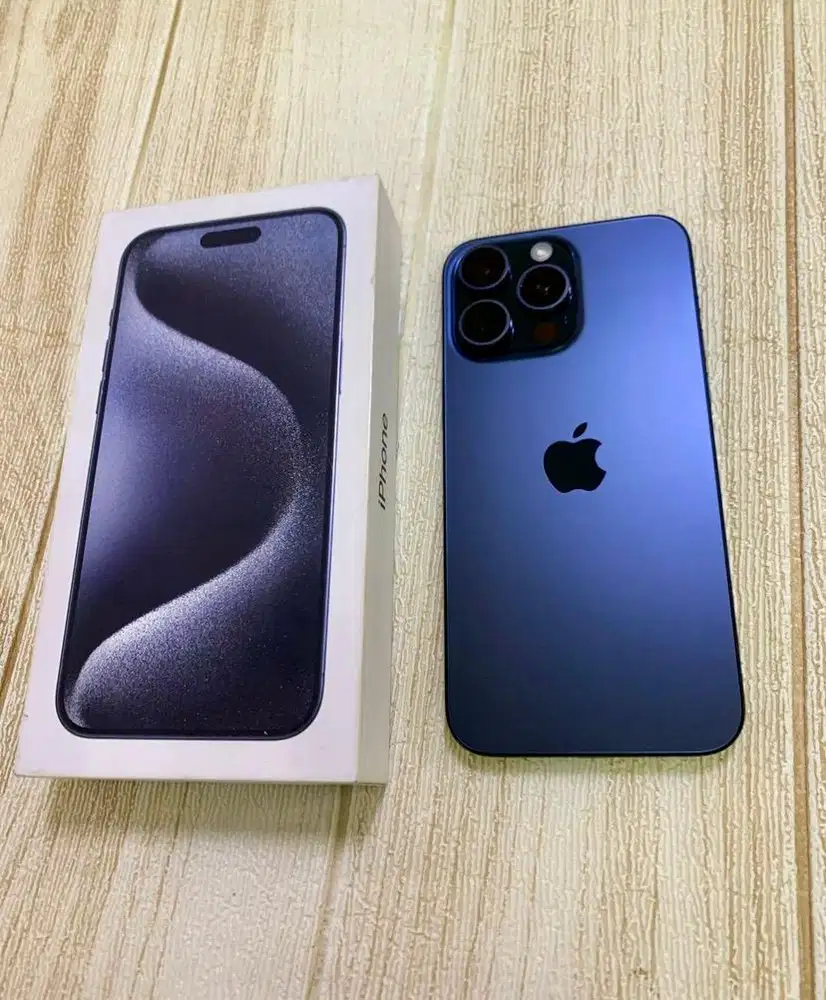 iPhone 15 Pro Max Blue 256gb resmi iBox