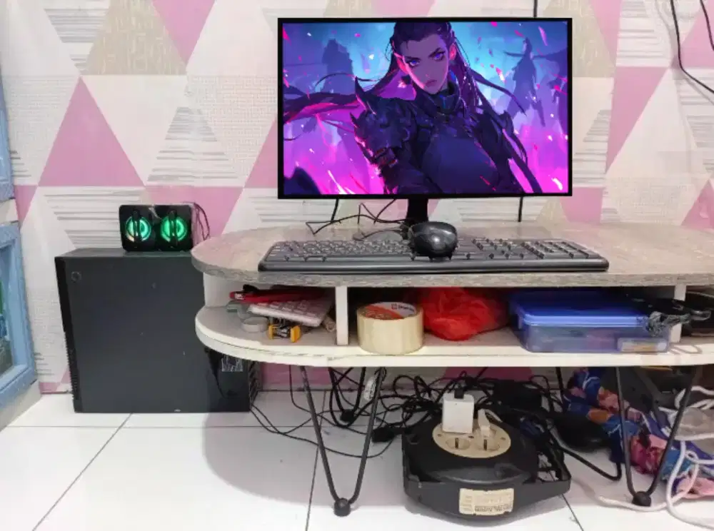 PC GAMING DESIGN + LCD + RAM 8 GB + VGA 1 GB + HD 500 GB + GAMES APP