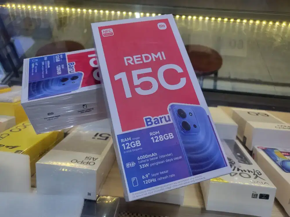REDMI 15C RAM 12/128GB GARANSI RESMI INDONESIA