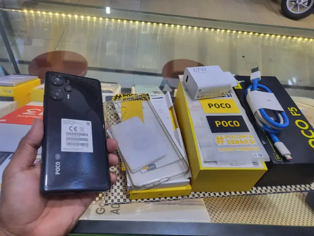 POCO F5 5G RAM 24/256GB MULUS ORIGINAL SPEK GAMING, LENGKAP FULSET