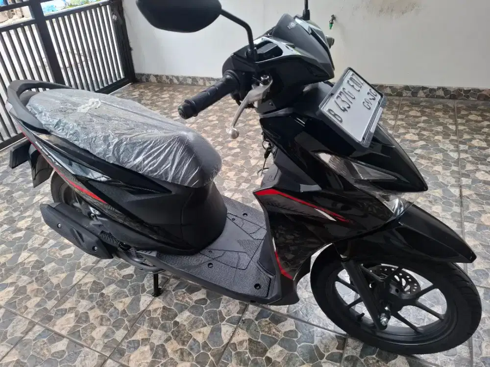 Km1.800 striping terbaru, honda beat CBS LED 2025 bln 9 pajak panjang.