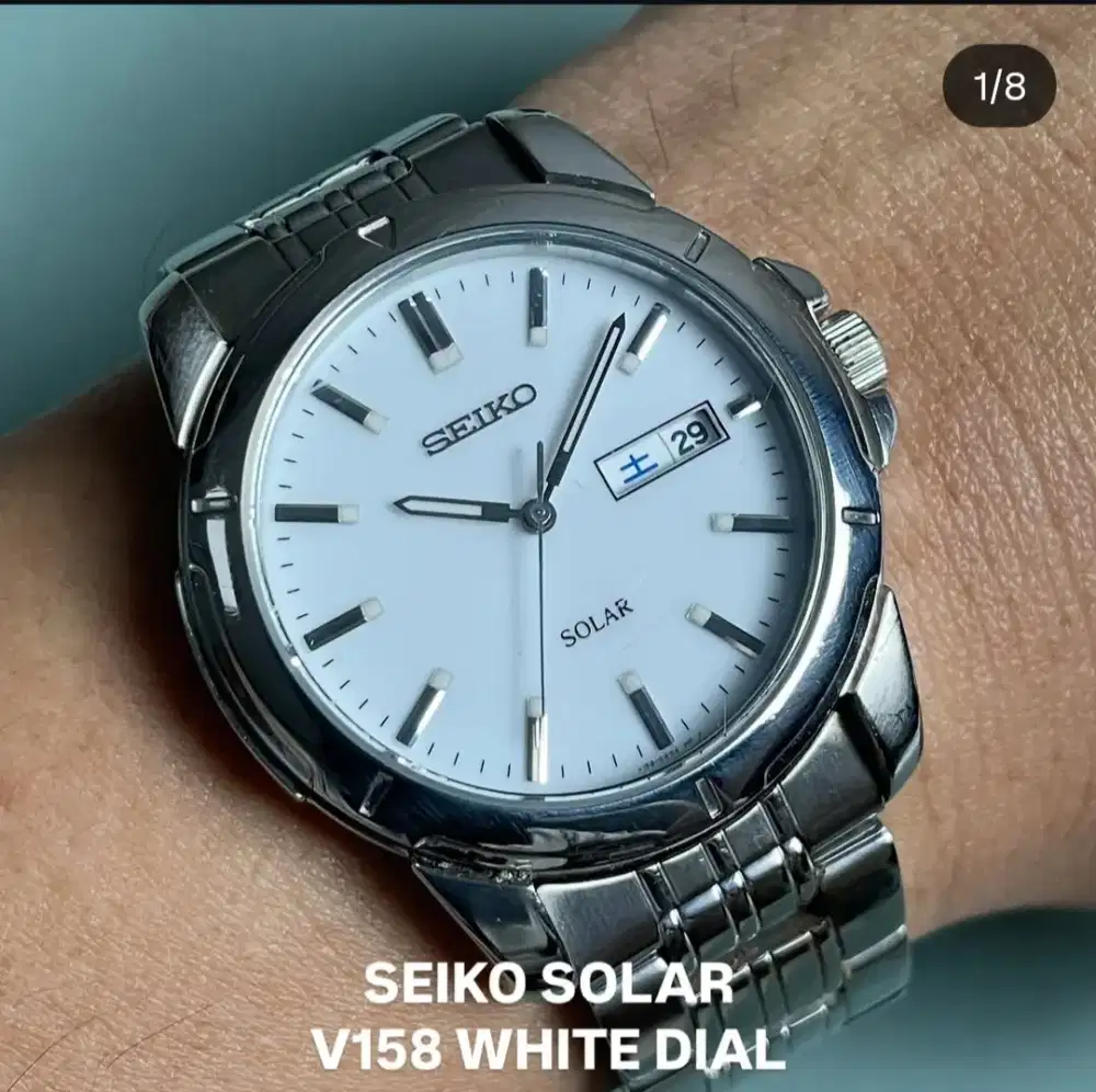 Seiko Solar White Dial
