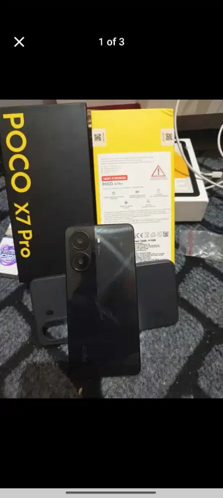 Poco X7Pro Black 12G/512G IP68 tahan air kumplit hyperOs3 Android 16