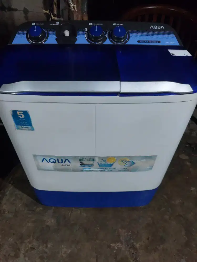 Mesin cuci Aqua Aqua kapasitas 7,8kg Normal semua