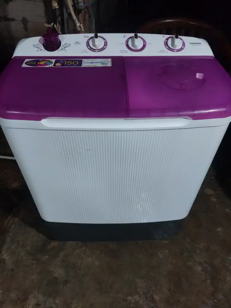 Mesin Cuci Sanken kapasitas 8kg Normal semua mesin Ori