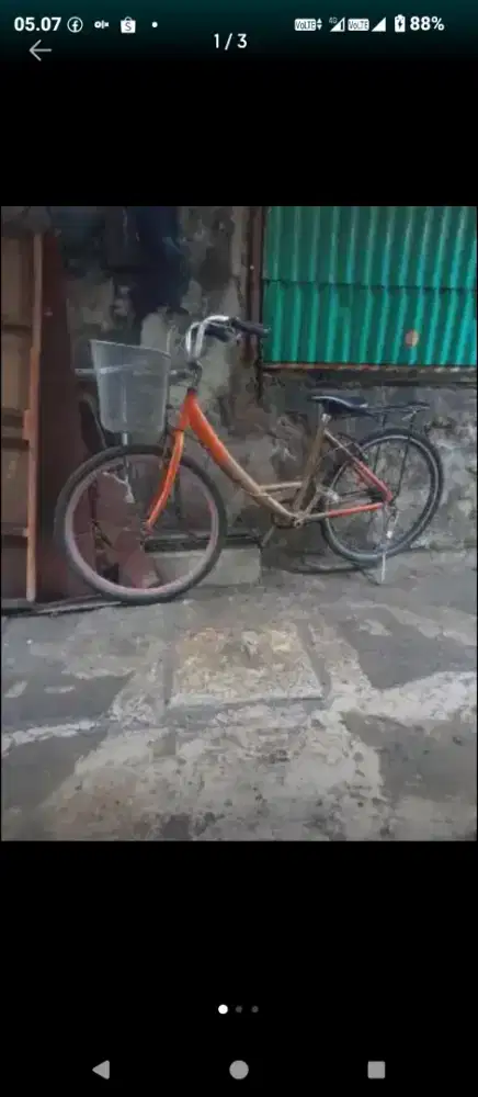 sepeda keranjang dewasa siap gowess