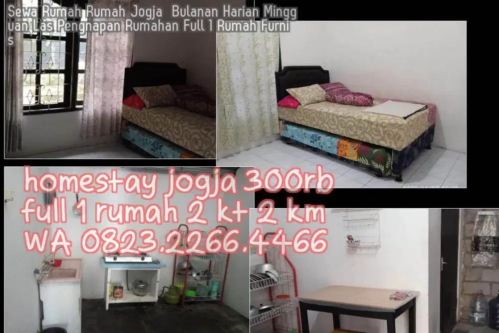 Sewa Rumah Rumah Jogja  Bulanan Harian Mingguan Las Pengnapan Rumahan