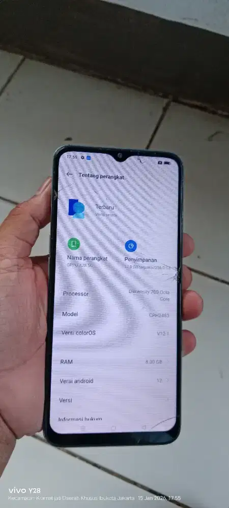 Opo  a78 5G repubris   8/256  mnus retak sma rada brbyng normal