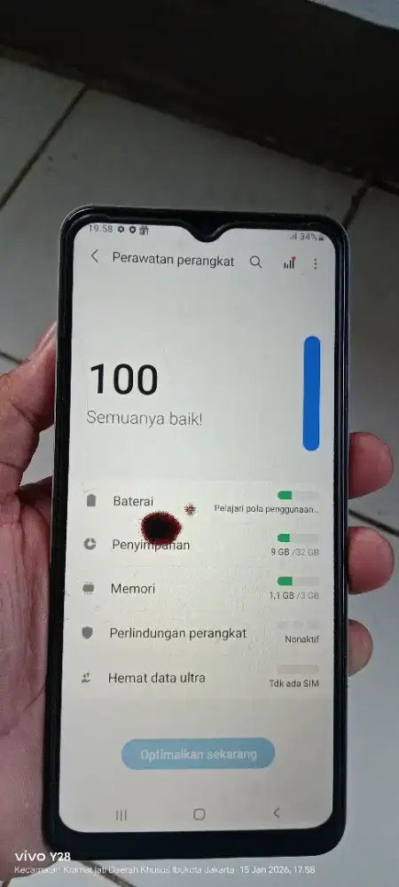 Samsung a02   3/32  mnus noda item normal smua sgel orian msih