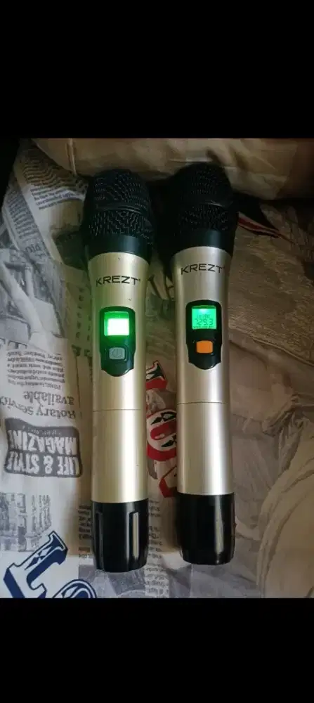 Dijual sepasang unit MIC Wireless Krezt Original siap pakai