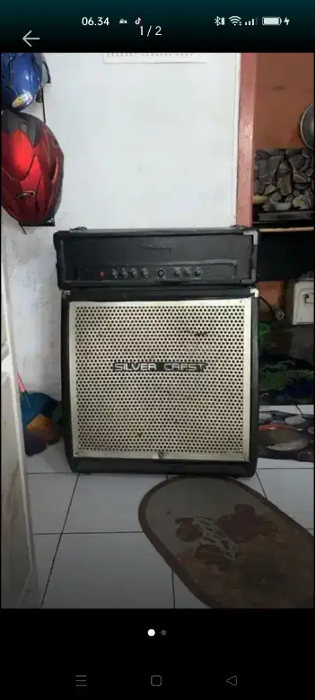 Speaker aktif besar dan mixer 10 x 2