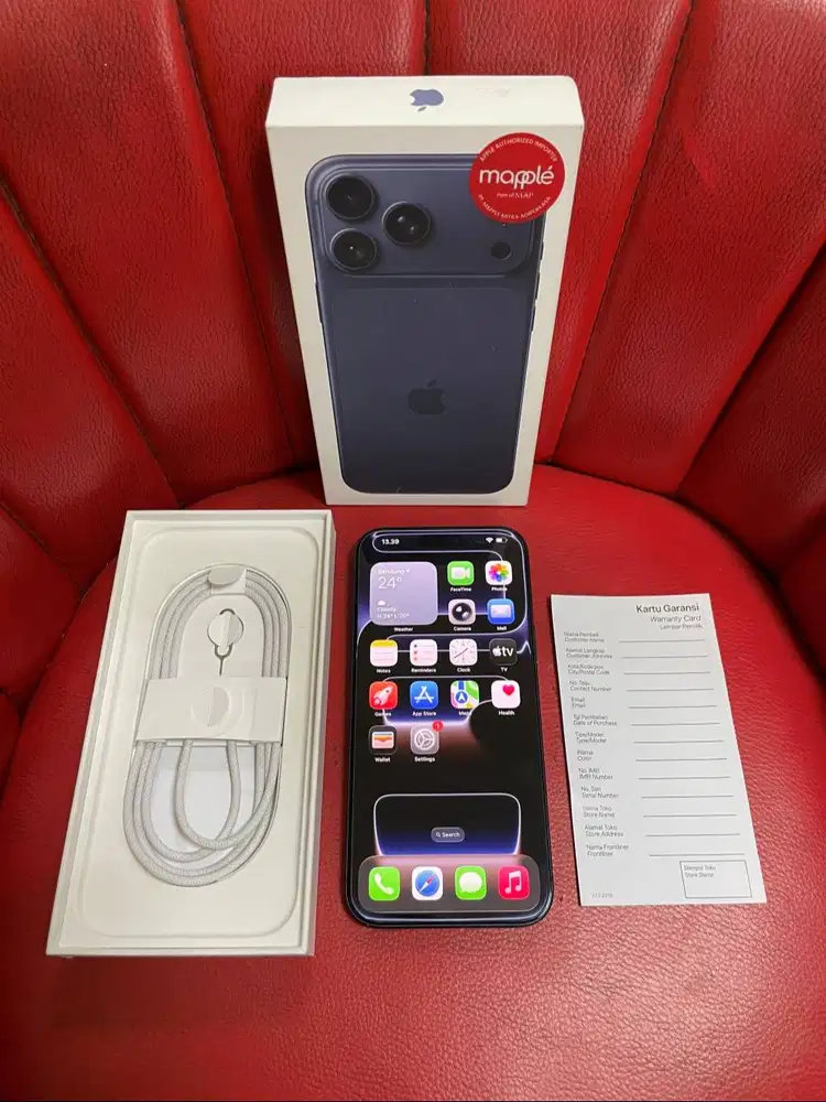 iPhone 17 Pro Max 256gb Deep Blue Garansi iBox Aktif Fullset Original