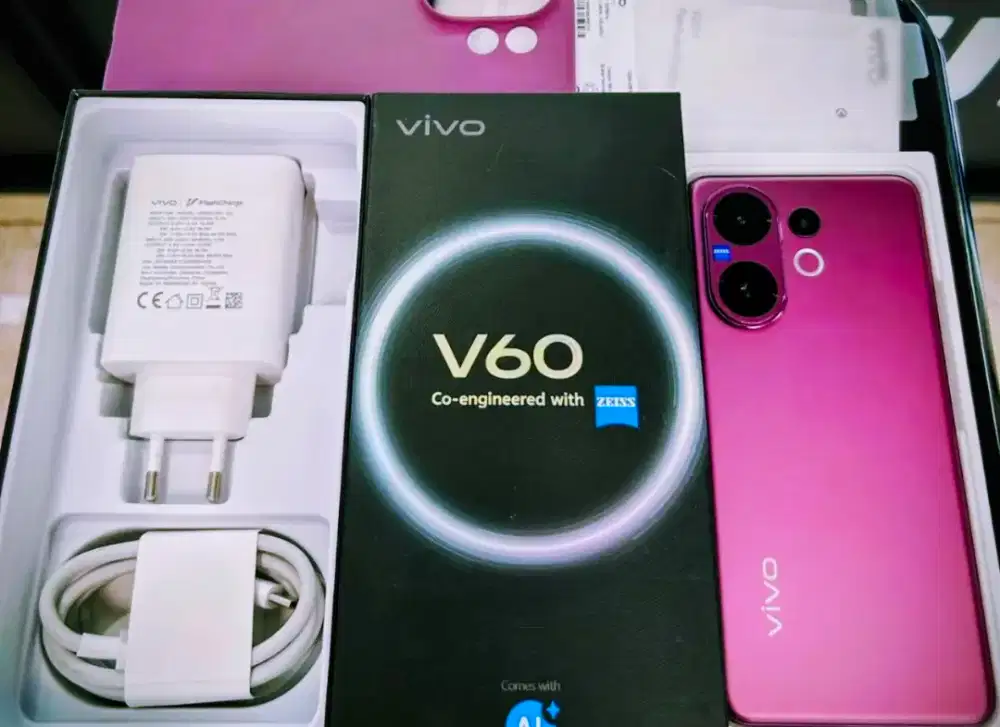 Vivo V60 Ungu fullset MULUS TDK MINUS