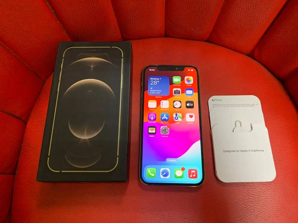 iPhone 12 Pro 128gb Gold iBox PA/A Mulus Terawat Fullset Original