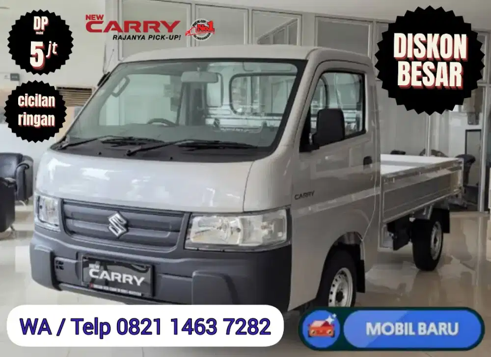 Promo besar suzuki new carry pick up wd fd ps ac kredit cash