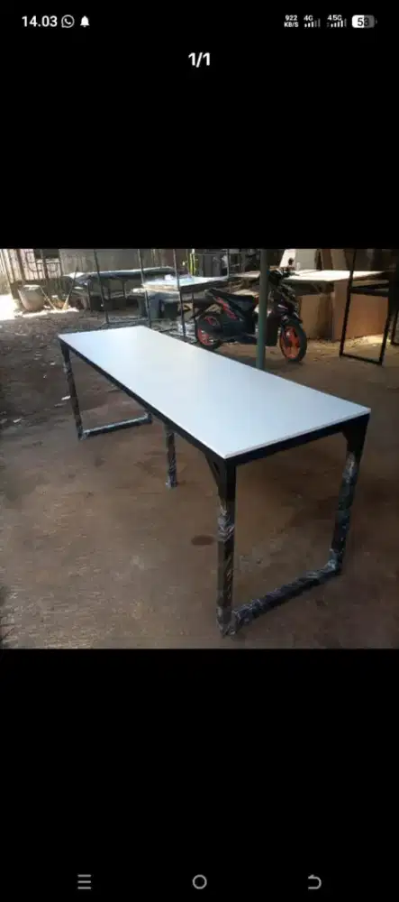 Meja Kantor  Persegi Panjang 220x60x75cm