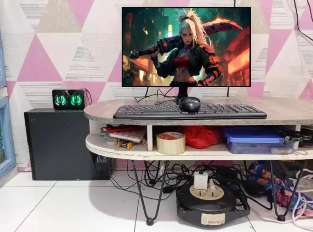 PC GAMING DESIGN + LCD + RAM 8 GB + VGA 1 GB + HD 500 GB + GAMES APP