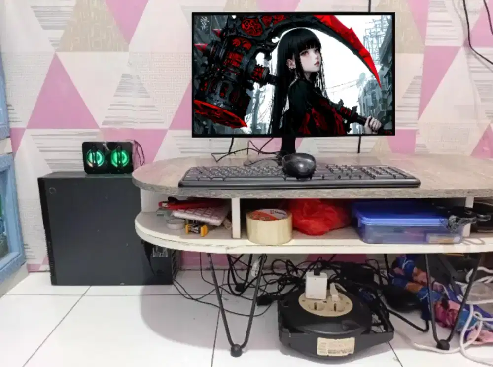 PC GAMING DESIGN + LCD + RAM 8 GB + VGA 1 GB + HD 500 GB + GAMES APP