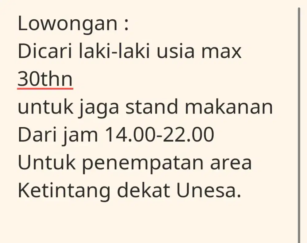 Dicari SPB, SPG untuk jaga stand cemilan & SPG Freelance di mall