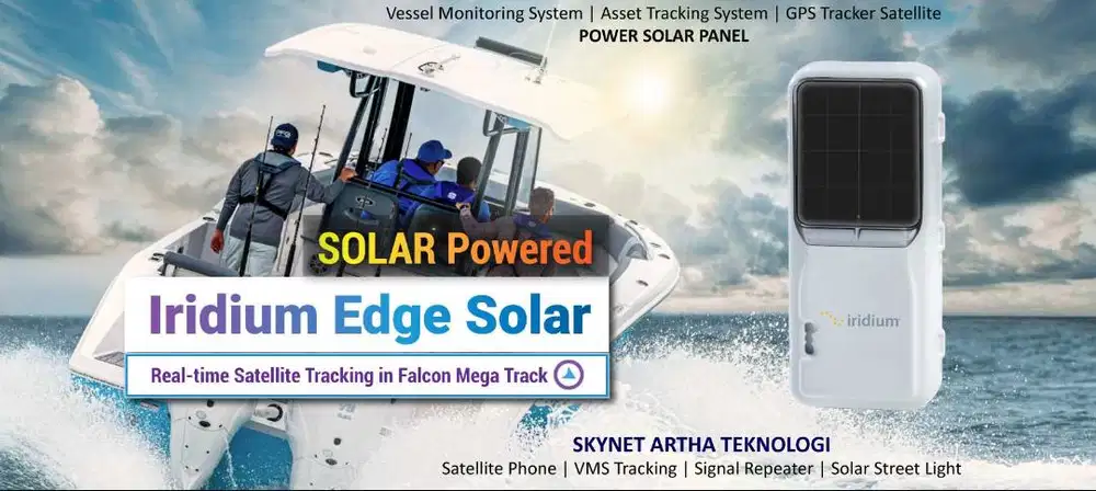Alat GPS Tracking Kapal Iridium Solar Edge