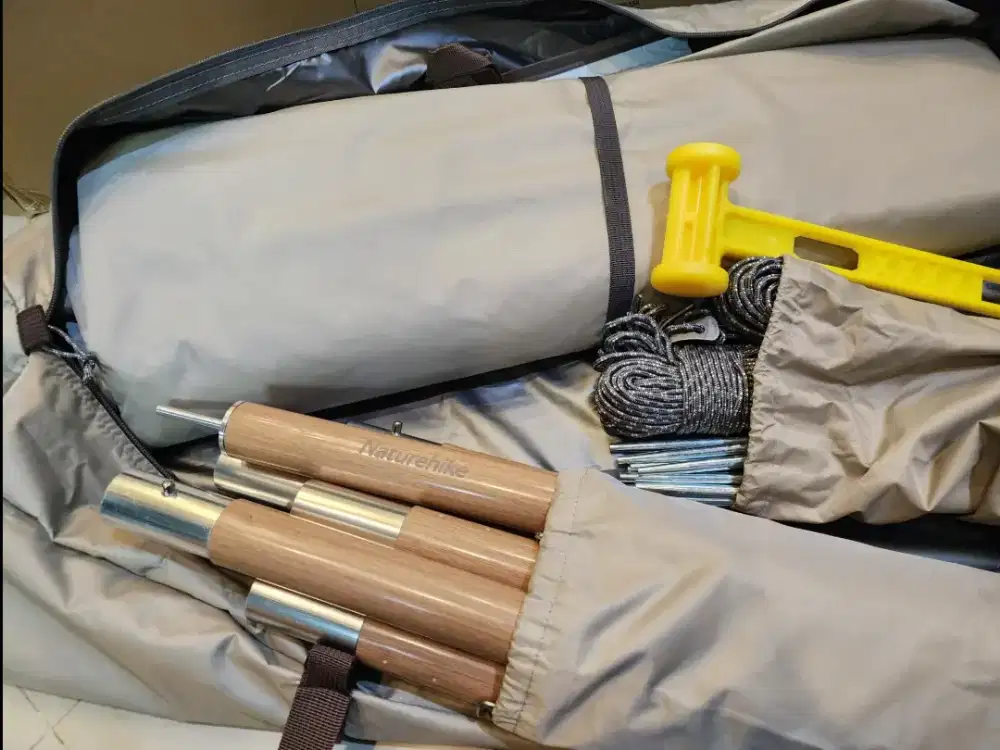 Flysheet Naturehike Octagon 150D Tiblack  Size L Besar - Tipe Terbaru