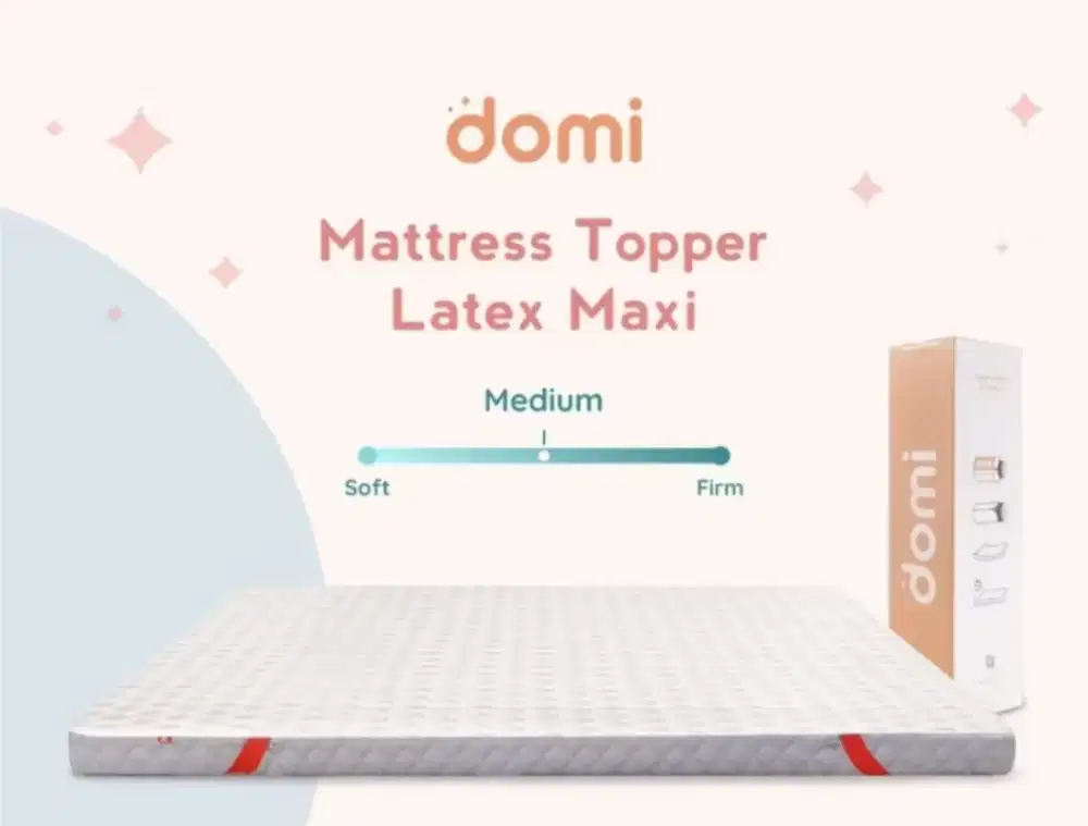 topper kasur domi latex maxi
