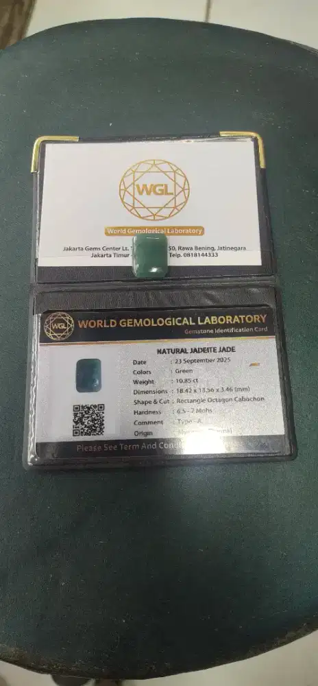 (WAJIB Transaksi Offline)Natural Jadeite Jade Origin Burma Type A
