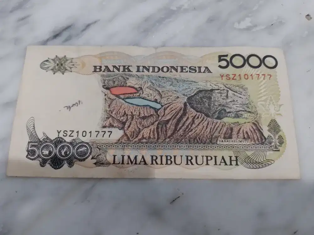 Uang Rp 5000 thn 1992 antik